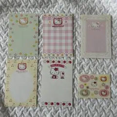 ハローキティ 50円ハガキ　シール付き