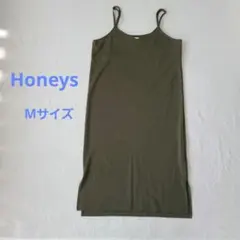 Honey's オリーブ Mサイズ キャミワンピース