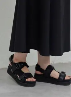 【2.718】ベルテッドサンダル （black）GALLARDA GALANTEのサムネイル