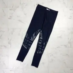 adidas トレフォイルビッグレギンス ブラック サイズL*OD185
