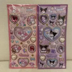 キラキラ　ジュエルシール　サンリオ　マイメロ×クロミ