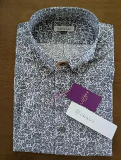 シンプルライフ・LIBERTY FABRIC モダンフラワープリント 長袖シャツのサムネイル