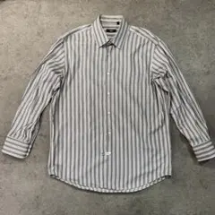 HUGO BOSS ヒューゴボス 長袖 ストライプシャツ 100%コットンXLのサムネイル