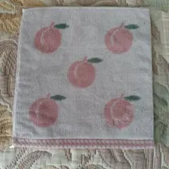 ☆ジェラートピケ☆タオルハンカチ「ピーチ」：未開封品