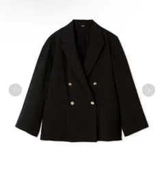 Mila Owen クールタッチ金釦ダブルブレストブレザー