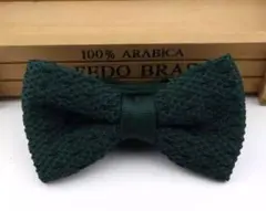 [新品] 蝶ネクタイ ニットタイ グリーン
