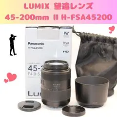 ★純正収納袋★ LUMIX 望遠レンズ　H-FSA045200 45-200mm 2026年最新】Lumix 45-200の人気アイテム - メルカリ