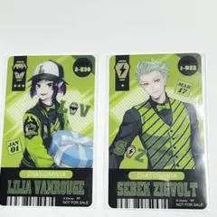 ツイステ　アニメイト特典　チケット風しおり　リリア　クリアカード