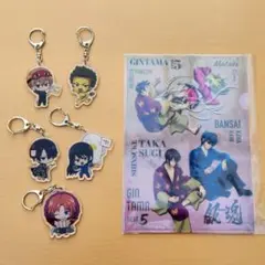 銀魂 特典 クリアファイル ＆ トレーディングアクリルキーホルダー