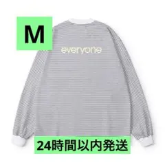 everyone border long sleeve tee shirt M