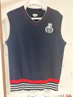 【美品】adidas golf ニットベスト Vネック XO