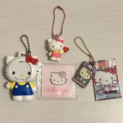 ハローキティ フォトフレームマスコット 顔はめ タイルステッカー　キャラパキ