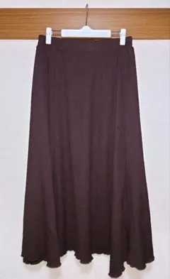 YORIMO ストレッチ素材 ワッシャーシャーリングスカート