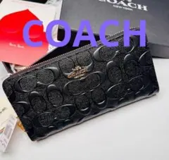 新商品人気Coach長財布コーチ長財布ブラック色のサムネイル