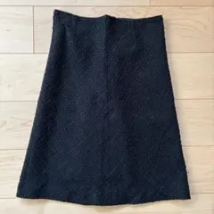 黒 スカート　膝丈　ウエスト67