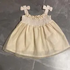 チュールリボンワンピース【80センチ】