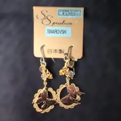 Swarovski SPS-019 蝶モチーフピアス 日本製✨未使用品✨