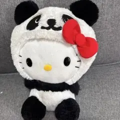 ハローキティ パンダ着ぐるみ レトロキーホルダー - メルカリ