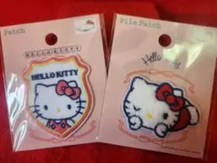 ハローキティ　パイルワッペン サンリオ　ワッペン　　キティちゃん　２種