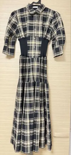 美品✨ オンライン限定サイズ✨フレイアイディー ランダムプリーツシャツワンピース