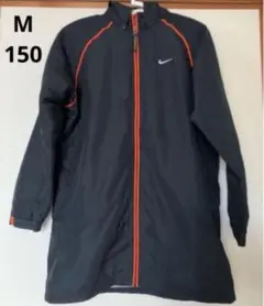 NIKE ベンチコート黒Ｍ140-150 ナイキ　フード取り外し可　防寒防風