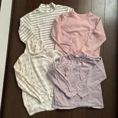美品！UNIQLO キッズ 長袖 ヒートテック 120cm 4枚セット