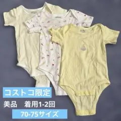 値下げ【美品】KIRKLANDコストコベビー ロンパース 3枚セット 9-12Mのサムネイル