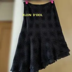 フレアスカート 黒ドットのサムネイル