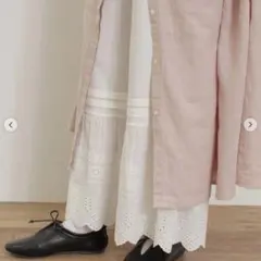 に*ー様 Samansa Mos2 カット切替ペチパンツ オフホワイト