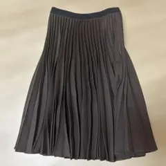 GU プリーツスカート Lサイズ ダークブラウン