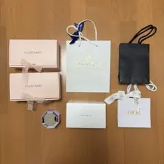 デパコス 空箱＆ショッパー（DIOR、JILL STUART、コスメデコルテ他