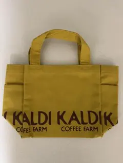レアKALDI COFFEE FARM イエローマスタード　カルデイトートバッグ