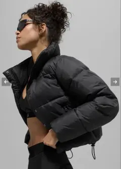 Alo Gold Rush Puffer ブラック S ダウンジャケット