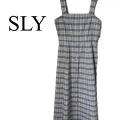 【新品未使用】SLY キャミワンピース サイズ1（S）タータンチェック　綿100