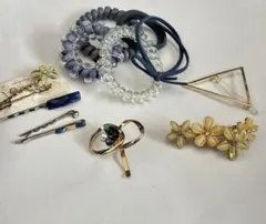 ヘアアクセサリーセット ヘアゴム　ピン　バレッタ　13点まとめ売り