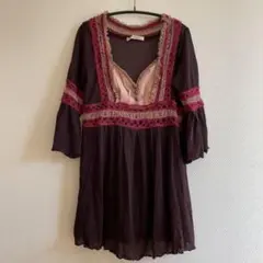 レトロ　チュニック　ボーホー