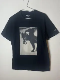 【美品】ユニクロ UT 森山大道 コラボ Tシャツ 三沢の犬 Mサイズ 黒のサムネイル