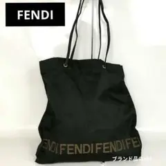 FENDI フェンディ ロゴ ナイロン トートバッグ バッグ 黒 ハンドバッグのサムネイル