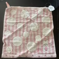 タオルミュージアム 名前入り［ゆり］ウサギ刺繍付きループタオル