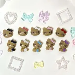 日焼けキティ　ギャルキティ　ネイルパーツ