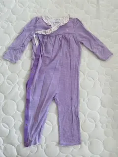 美品　ラルフローレン　ベビー　ロンパース　パープル　12M 70 80