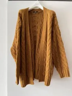 UNIQLO ケーブルニットカーディガン L