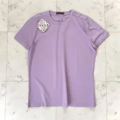 美品✨ロエベ アナグラムデザインブローチ付 Tシャツ ラベンダーのサムネイル