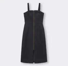 GU デニムフロントジップワンピース