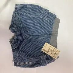 無印良品　イージーショートパンツ　ストライプ サイズ80 新品未使用 タグ付き