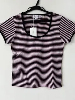 未着用　ジルスチュアート ストライプ 半袖Tシャツ Mサイズのサムネイル