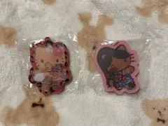 ハローキティ サンリオ 日焼けキティ シャカシャカキーホルダー 2点セット