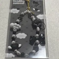 ハローキティブラックエンジェル　フォンストラップ　ブラック