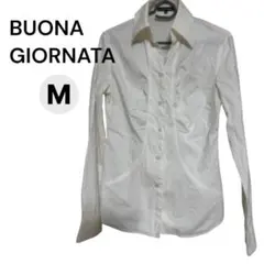 BUONA GIORNATA ホワイト 長袖シャツ M