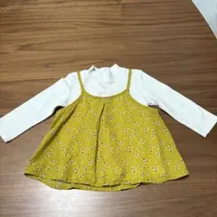 GAP 花柄レイヤードカットソー 90サイズ